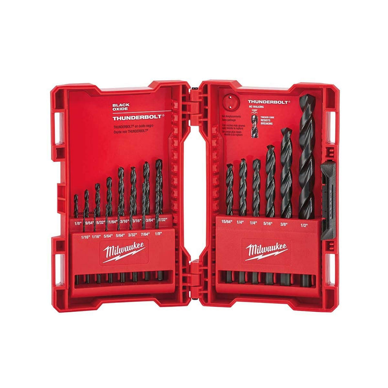 Drill Bit Set, Black Oxide, 21 Pcs.