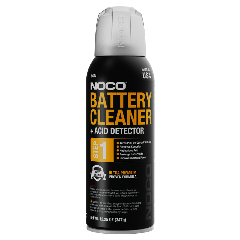 NOCO E404 12.25 Oz Battery Terminal Cleaner Spray and Corrosion Cleaner with Acid Detector 12.25 Ounce (Pack of 1)