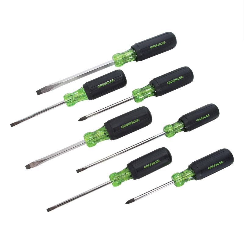 Greenlee 0153-02C 7-Piece Screwdriver Set with Cabinet, Keystone, and Phillips Standard