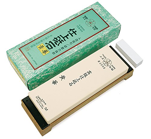 Suehiro Whetstone Professional Soaking Stone 3000 Finishing Grit #3000 Large Size 8.11 x 2.87 x 0.9"