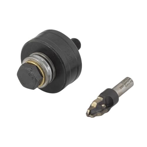 wolfcraft Hole Cutter Set Diameter 35 mm - 3762000 - For Easy and Precise Hole Punching in Sink Fittings - Made in Germany 2-piece set. Ø35mm(1 3/8)