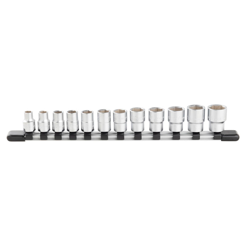 TONE Socket Set 6-Point with Socket Holder HS312 3/8" Inch Drive 12-Piece HS312: 12 pieces