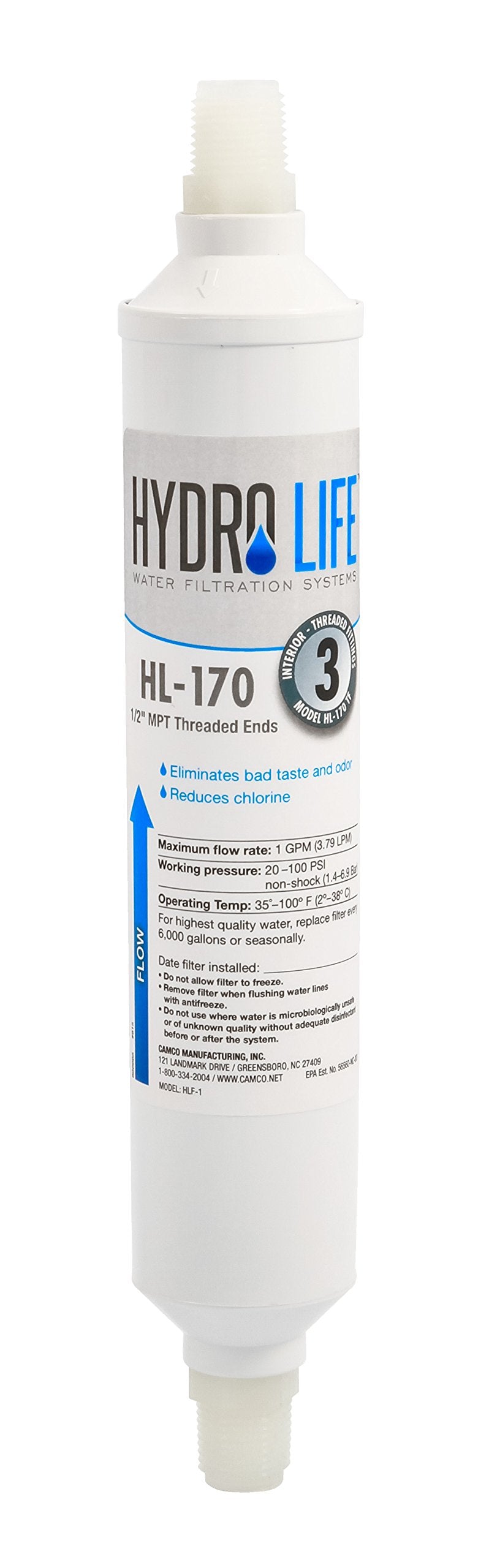 Hydro Life 52117 HL-170 TF Replacement Filter , White , Standard 1 Count (Pack of 1)
