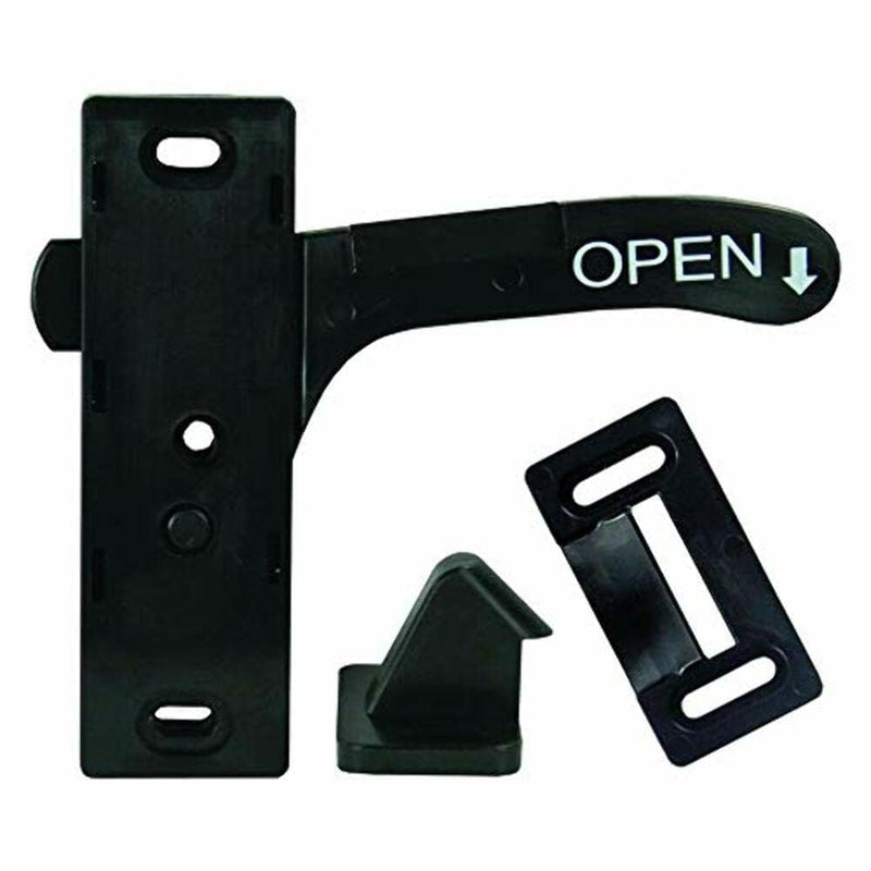 JR Products 10765 Screen Door Latch - Right Hand , Black 1