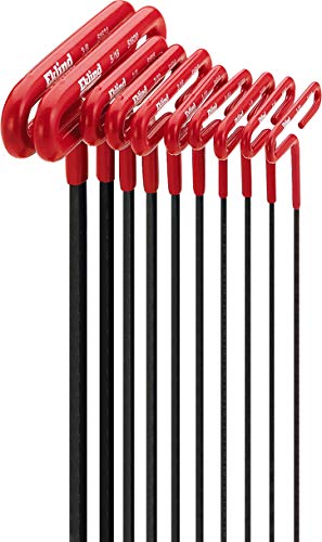 EKLIND 53910 Cushion Grip Hex T-Key allen wrench - 10pc set SAE Inch Sizes 3/32-3/8 9in series One Size