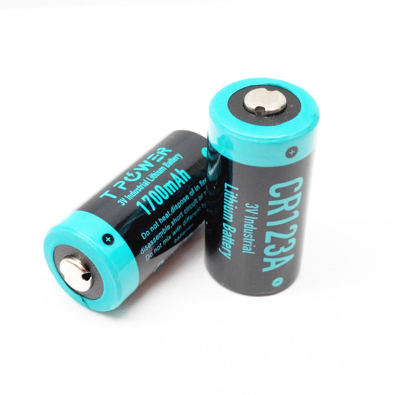 Tenergy 3V CR123A Lithium Battery, High Performance 1500mAh CR123A Cell Batteries PTC Protected for Cameras, Flashlight Replacement CR123A Batteries, 12 Pack (Non-Rechargeable) 12 Pcs