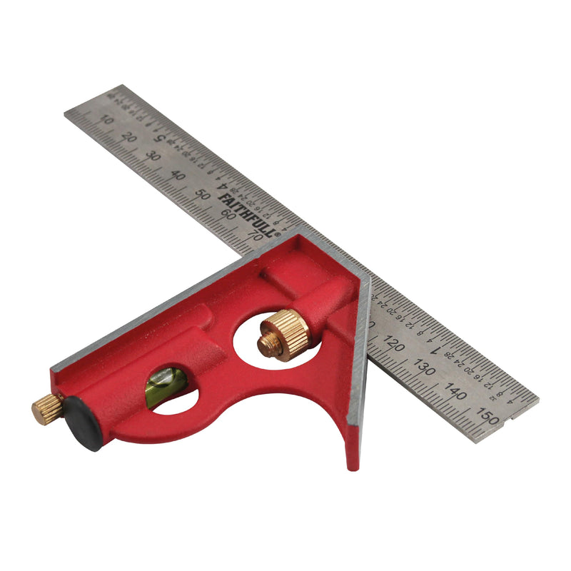 Faithfull CS150 Combination Square 150mm/6-inch 1 Multi