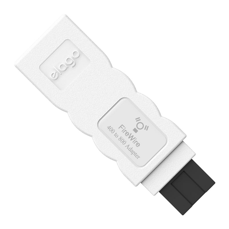elago FireWire 400 to 800 Adapter (White) for Mac Pro, MacBook Pro, Mac Mini, iMac and All Other Computers White