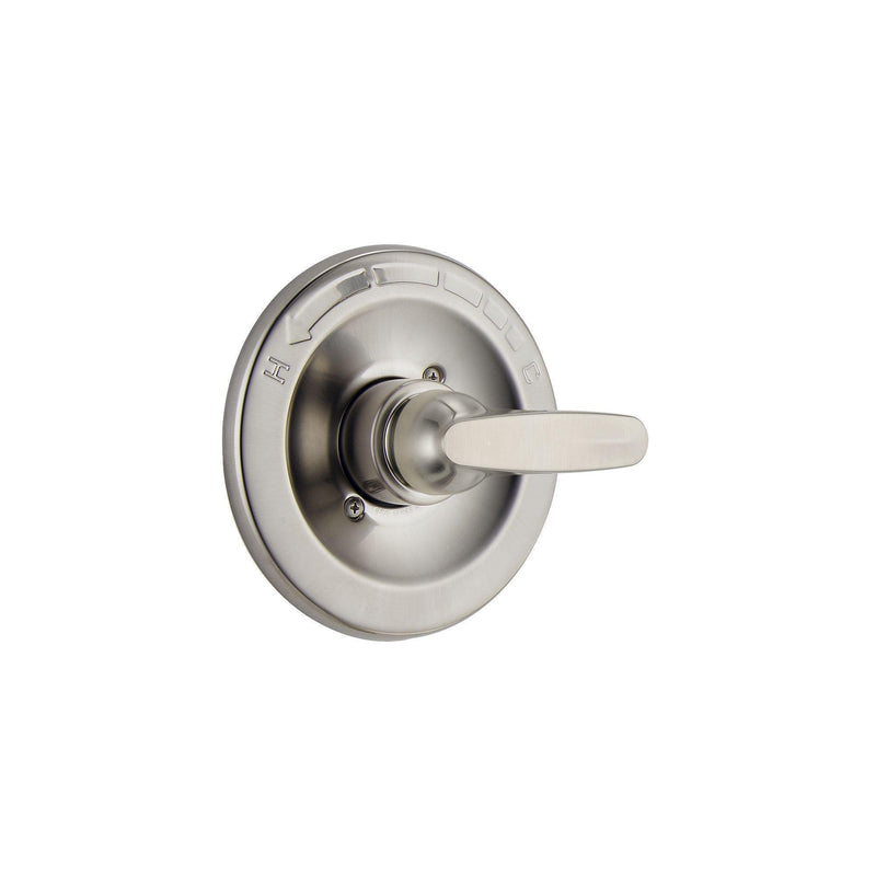 Delta Foundations 13 Series Single-Function Valve Trim Kit, Brushed Nickel Handle Set for Shower Faucet System, Stainless BT13010-SS (Valve Not Included) Valve Only