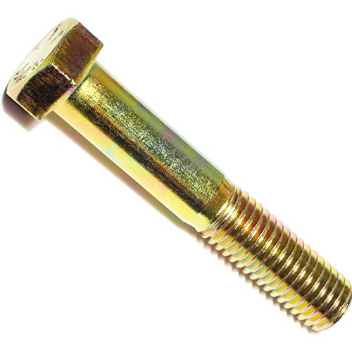 Hard-To-Find Fastener Grade 8 Hex Cap Coarse Large Bolts, Bulk Pack, Steel Hex Bolts for Construction, Home Improvement, 5/8-11 x 3-1/2, Pack of 10