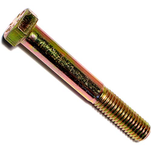 Hard-To-Find Fastener Grade 8 Hex Cap Coarse Large Bolts, Bulk Pack, Steel Hex Bolts for Construction, Home Improvement, 1/2-13 x 3-1/2, Pack of 10