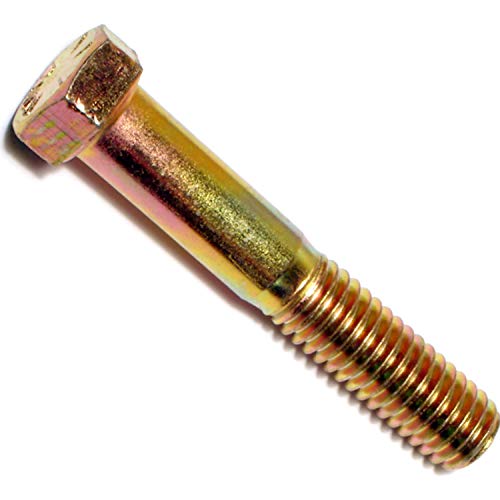 Hard-To-Find Fastener Grade 8 Hex Cap Coarse Large Bolts, Bulk Pack, Steel Hex Bolts for Construction, Home Improvement, 7/16-14 x 2-1/2, Pack of 25