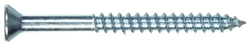 Hillman Zinc Flat Head Phillips Wood Screws #12 x 3 Inch" 100 Pack 40168
