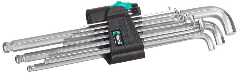 Wera 05073594001 950 Pkls/9 Sm N Sb Long Arm Hex Key Set Classic