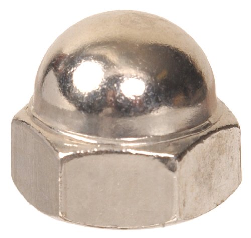 Hillman Nickel-Plated Steel Domed Acorn Cap Nuts 1/2-13 Coarse Thread