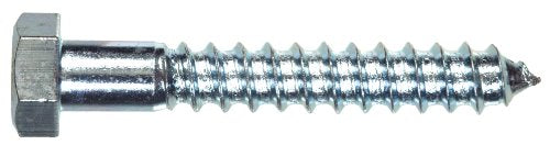 The Hillman Group 230074 Hex Lag Screw, 3/8-Inch X 1-1/4-Inch, Zinc, 100-Pack