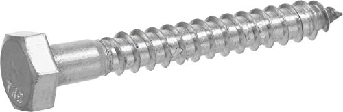 Hillman Stainless Steel Hex-Head Lag Screws for Outdoor Use, 3/8 x 8 in