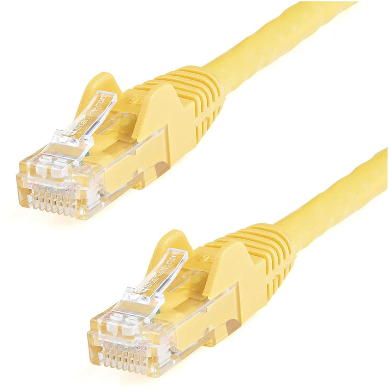 StarTech 75ft CAT6 Ethernet Cable - Yellow CAT 6 Gigabit Ethernet Wire - 250Mhz 100W PoE RJ45 UTP Network Patch Cord Snagless with Strain Relief (N6PATCH75YL) 75 ft Single