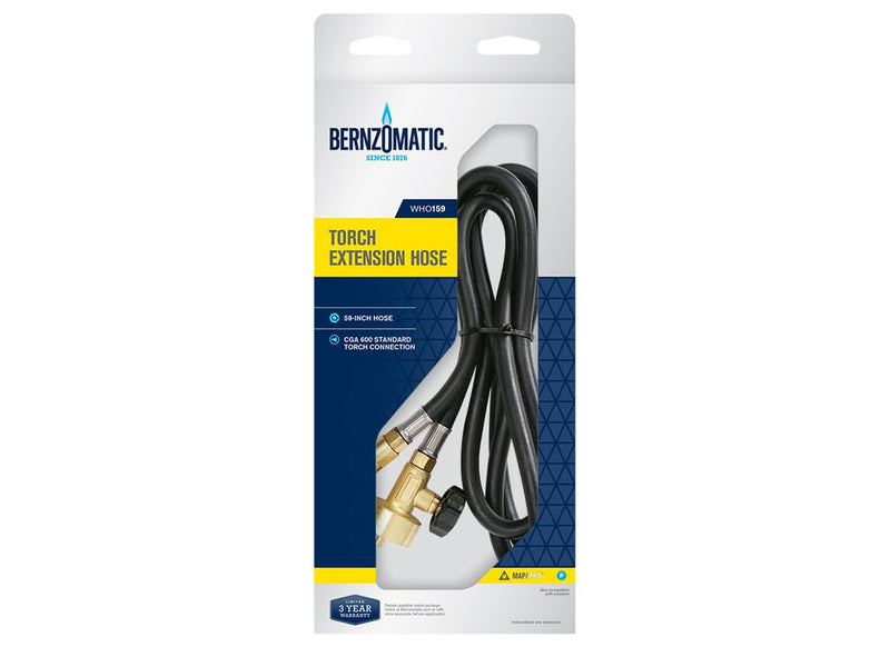 WORTHINGTON CYLINDER 309336 Series Extension Hose Kit For MapPro & Propane Torches, No Size, Yellow