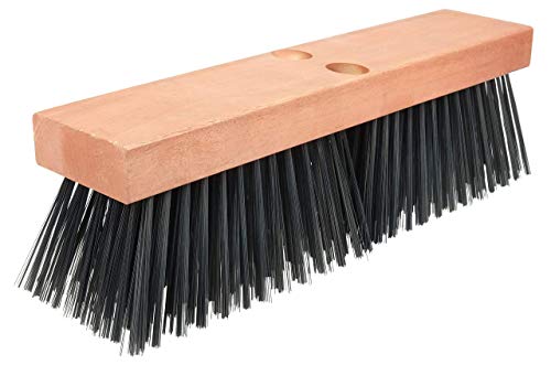 Weiler 70215 16" Wire Broom, Round Wire Fill, Made in The USA 16 Inch