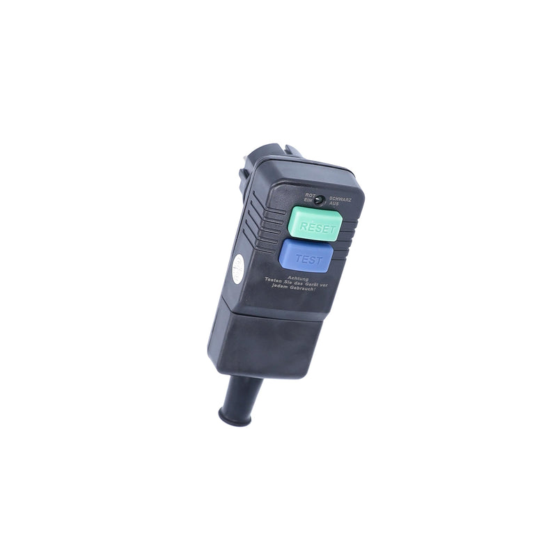 as - Schwabe 45209 Schuko Safety Plug 30 mA / 230 V / 16 A Suitable for Outdoor Use – for Fixed Connection to the Supply Cable – with Function Indicator and Test Circuit – IP44