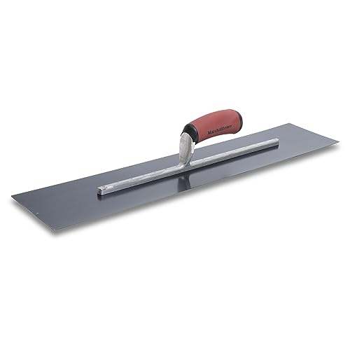 MARSHALLTOWN Blue Steel Finishing Trowel, 5 x 24 Inch, Made in the USA, Concrete, Masonry, Drywall and Plastering Tool, MXS245BD