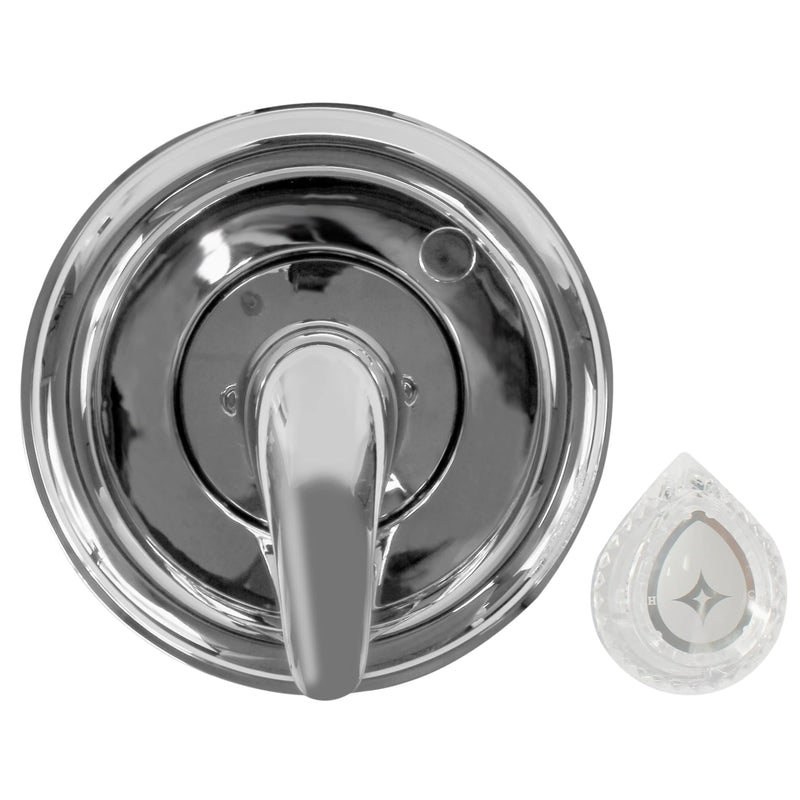 Danco 10001 Trim Kit, for Use with Moen Tub and Shower Faucets, Plastic, Chrome Plated, Single-Handle Valve Valve and Trim Kit