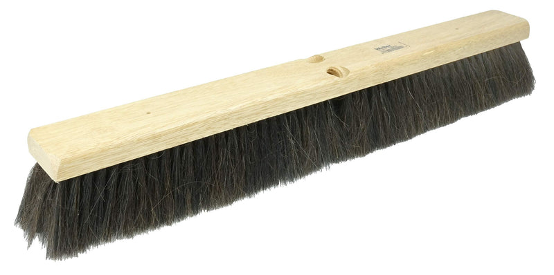 Weiler 42002 24" Block Size, Black Horsehair Fill, Fine Sweep Floor Brush,Natural 24"