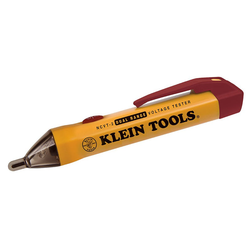 Klein Tools NCVT-2 Voltage Tester, Non-Contact Dual Range Voltage Tester Pen for Standard and Low Voltage, Outlet Tester