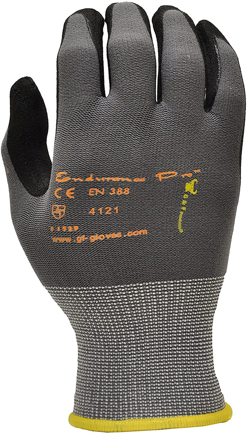 ATG / Maxiflex PIP Large Ultimate by ATG Black Latex Palm And Finger Coated Work Gloves With Nylon Liner And Continuous Knit Wrist (34-874 Large) Large (Pack of 12) Precision Handling