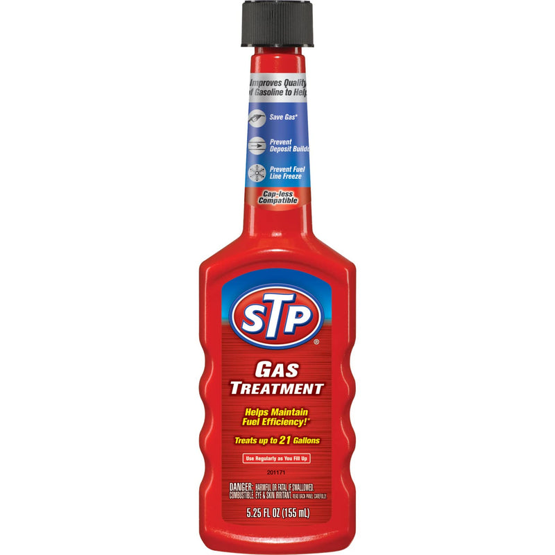 STP Gas Treatment, Bottled Fuel System Cleaner Improves Gas Quality, 5.25 Oz