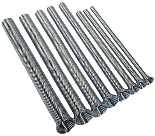 Imperial Tool 201F Spring Type Tube Bender Set of 8 for 1/4", 5/16", 3/8", 7/16", 1/2", 5/8", 3/4" and 7/8" O.D. tubing