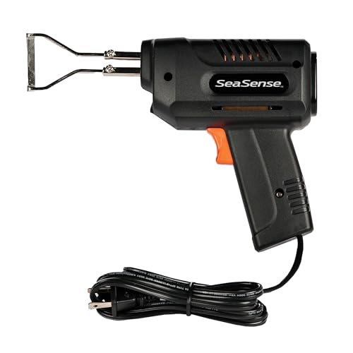 SeaSense Rope Cutting Gun for Fishing, Boating & Camping – 4’ Cord, 1.5 Lbs, 120 V, 100 W & 1.5 A – Lightweight Electric Cutter Tool for Synthetic Rope or Line 4' cord