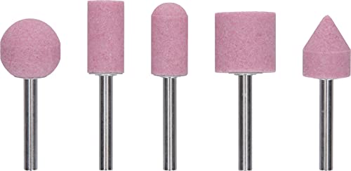 Bosch 2609256549 6 mm Diameter Grinding Stone Set Shank 60 Grit (5 Pieces Mixed)