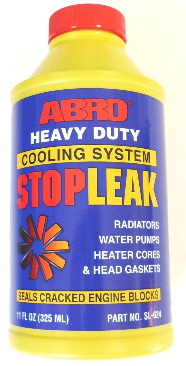 ABRO Heavy Duty Stop Leak Liquid, 11 oz., Fast-Acting, Safely Seals Leaks, Permanent Seal for Cooling Leaks, Lubricant & Rust Inhibitor, Ideal for Radiators, Water Pumps & Head Gaskets