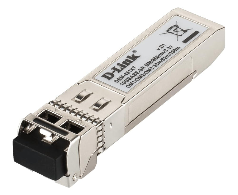 D-Link 10 Gigabit Ethernet Optical Transceiver Multimode 10GBASE-SR SFP+ Module (DEM-431XT) Multi-Mode Transceiver