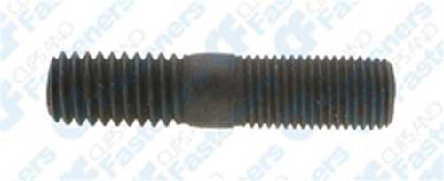 10 Double-End Studs 7/16-20 SAE x7/8-7/16-14 USS x3/4