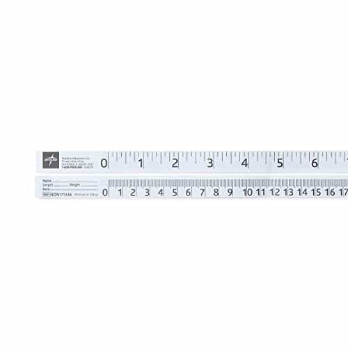 Medline Paper Measuring Tape, Flexible, Inches and Centimeters, Disposable, Great for Single Use, 24" (Pack of 1000)