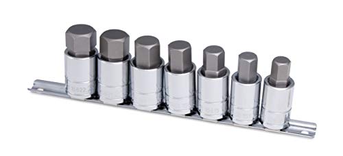Titan 16157 Metric Large Hex Bit Socket Set, 7 Piece 1/2-Inch Dr. Metric 7-Piece