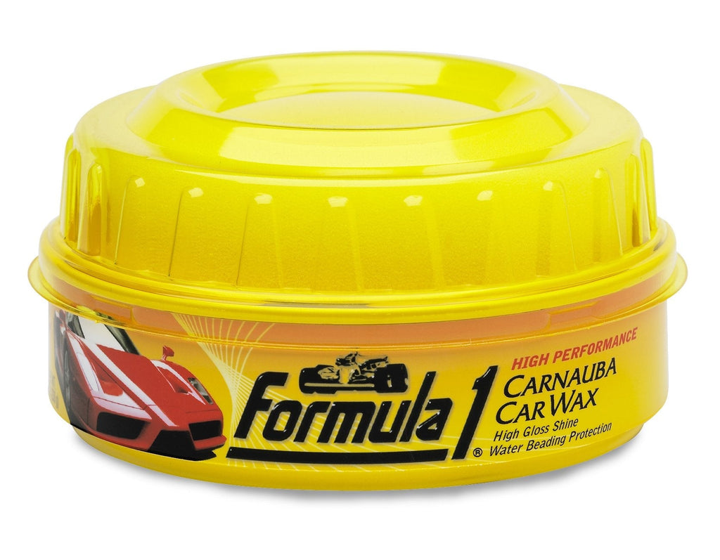 Formula 1 Carnauba High-Gloss Shine Car Wax Paste – Carnauba Wax Car Polish for Car Detailing to Shine & Protect – Car Scratch Remover w/Micro Polishing Agents – Car Cleaning Supplies (8 oz) 8 Fl Oz (Pack of 1)