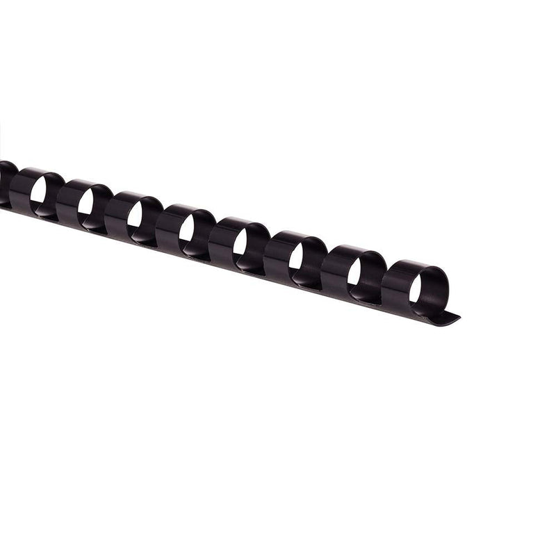 GBC Binding Spines/Spirals/Coils, 5/16" Diameter, 40 Sheet Capacity, CombBind, Black, 100 Pack (4000032)