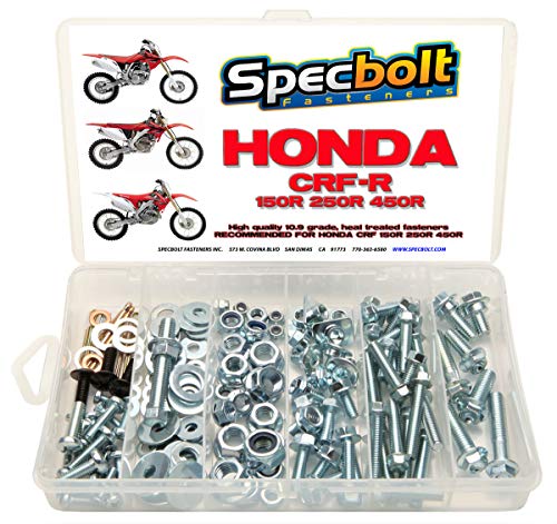 120pc Specbolt Fasteners Brand Bolt Kit Maintenance & Restoration of MX Dirtbike fits CRF 150 250 450