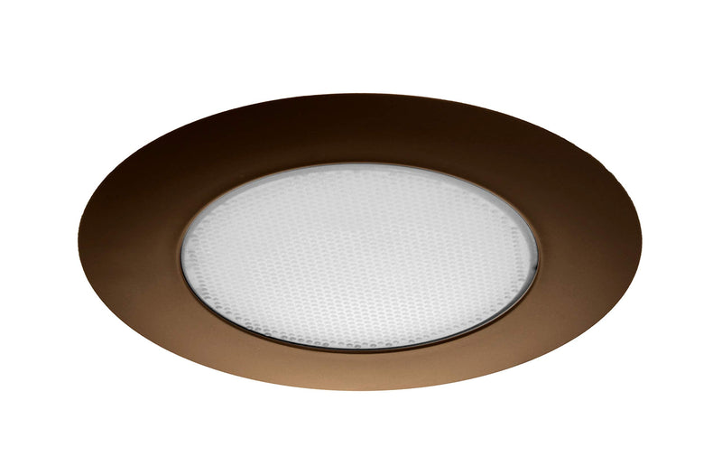 NICOR Lighting 6 inch Oil-Rubbed Bronze Recessed Shower Trim with Albalite Lens (17505OB) 6 Inch (Albalite Lens)