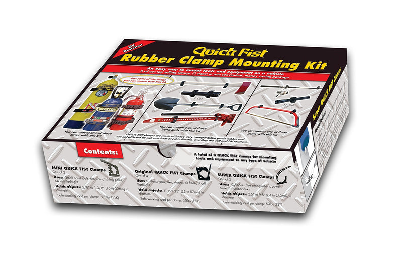 Quick Fist Clamp Mounting kit-90010 (contains 8 pieces), Black