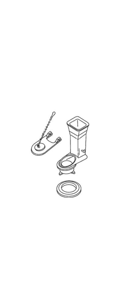 KOHLER 83486 Flush Valve Kit, Unfinished
