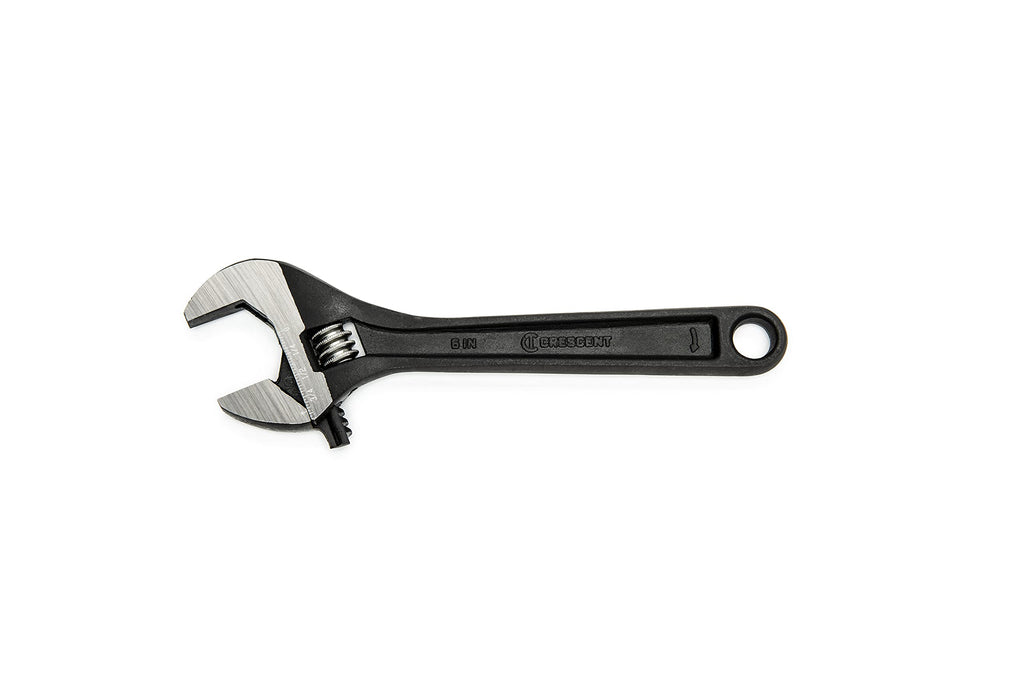 Crescent 6" Adjustable Black Oxide Wrench - Carded - AT26VS 6 inch