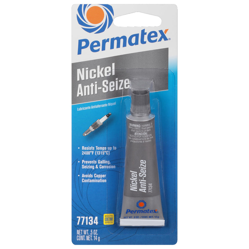 Permatex 77134 Nickel Anti-Seize Lubricant, 0.5 oz Tube Pack of 1 0.5 oz.