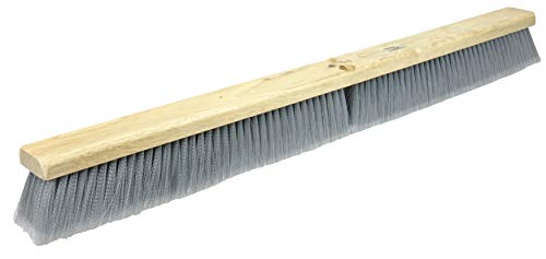 Weiler 42098 36" Fine Sweep Floor Brush, Flagged Silver Polystyrene Fill, Includes Brace 36"