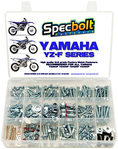 Specbolt Fasteners 250pc Maintenance Restoration OE Spec Motorcycle Bolt Kit for Yamaha YZF 250 400 426 450
