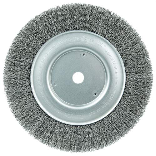 Weiler 01514 8" Maximum Density Crimped Wire Wheel.0118 Steel Fill, 5/8" Arbor Hole, Made in the USA .0118 Wire Size